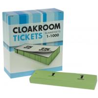 Doos garderobebloks nummerset groen Doos garderobebloks nummerset groen