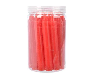 Dinerkaars wax d1h10 cm k.rood 22st - Decoris