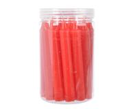 Dinerkaars wax d1h10 cm k.rood 22st - Decoris