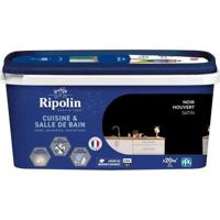 Muren, houtwerk, plafonds, radiatoren schilderen - RIPOLIN - Keuken en badkamer - 2 L - Zwart bedekt