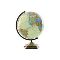 Wereldbol Home ESPRIT Beige Gouden PVC 33 x 32 x 42 cm