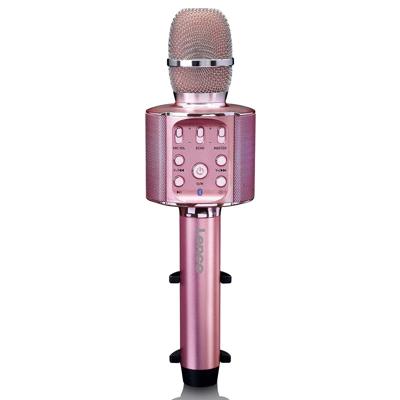 LENCO BMC-090PK - Karaoke Bluetooth® microfoon met speaker en verlichting - Roze