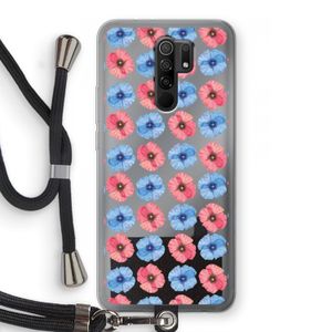 Klaproosjes: Xiaomi Redmi 9 Transparant Hoesje met koord