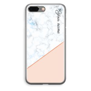 Marmer in stijl: iPhone 8 Plus Transparant Hoesje