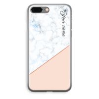 Marmer in stijl: iPhone 8 Plus Transparant Hoesje