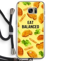 Eat Balanced: Samsung Galaxy S7 Edge Transparant Hoesje met koord