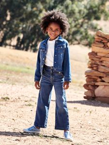 Personaliseerbare denim jasje voor meisjes stone