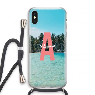 Pacific Dream: iPhone X Transparant Hoesje met koord