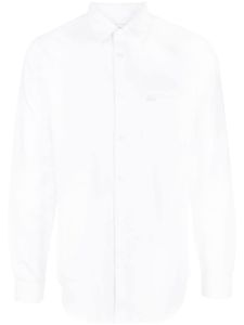 Lacoste chemise en coton à logo brodé - Blanc