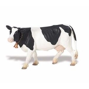 Plastic speelgoed figuur Holstein-Friesian koe 12 cm