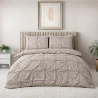 Dekbedovertrek Punch Pintuck - Taupe - Eenpersoons (140x200 Cm) - Taupe Microvezel - Effen - Sleeptime Fresh - Dekbed-Discounter.nl