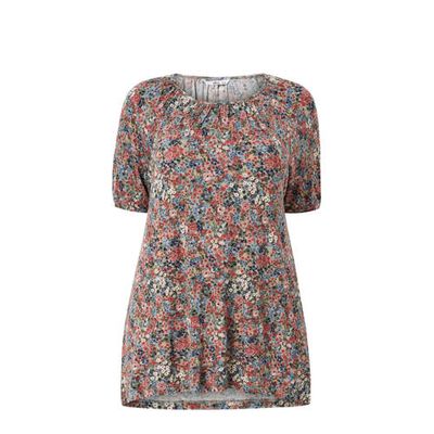 Ellos gebloemde top BIANKA blauw/rood/groen Ellos gebloemde top BIANKA blauw/rood/groen