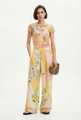 Patchwork palazzobroek - MATERIAL FINISHES - S