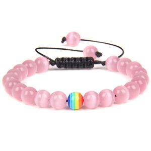 Pride armband rozenkwarts - Sieraden - Spiritueelboek.nl