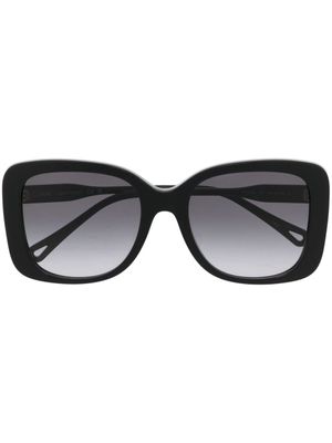 Chloé Eyewear lunettes de soleil à monture carrée oversize - Noir