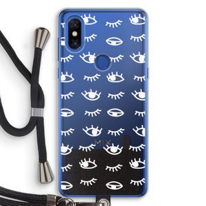 Eye pattern #3: Xiaomi Mi Mix 3 Transparant Hoesje met koord
