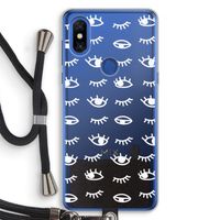 Eye pattern #3: Xiaomi Mi Mix 3 Transparant Hoesje met koord