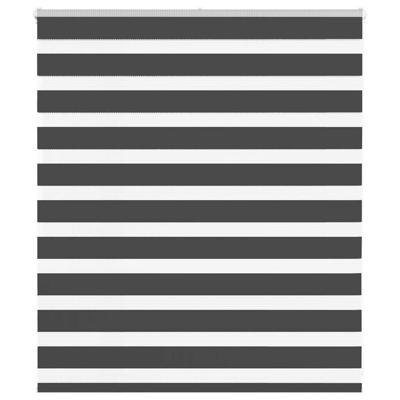Zebra rolgordijn 135x100 cm stofbreedte 130,9 cm zwart