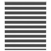 Zebra rolgordijn 135x100 cm stofbreedte 130,9 cm zwart