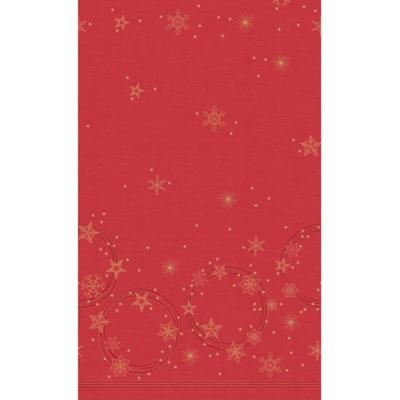 Duni Tafellaken Star Shine 138x220 cm Rood