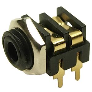 Cliff CL13845G Jackplug 3,5 mm Bus, inbouw horizontaal Aantal polen: 2 Mono Zwart 1 stuk(s)