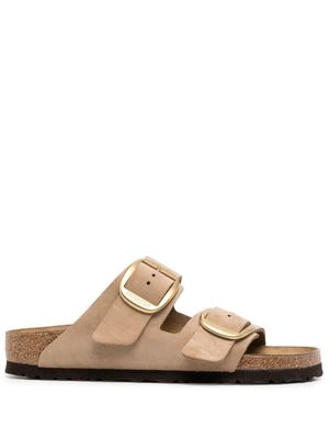 Birkenstock sandales à design à enfiler - Marron