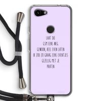 GSM: Pixel 3a Transparant Hoesje met koord