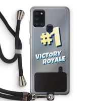 Victory Royale: Samsung Galaxy A21s Transparant Hoesje met koord