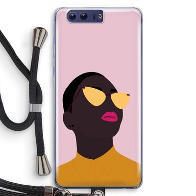 Yellow glasses: Honor 9 Transparant Hoesje met koord