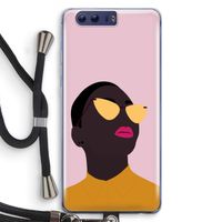 Yellow glasses: Honor 9 Transparant Hoesje met koord