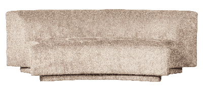 WOOOD 2-zits Bank 'Popular' Modulair, Chenille, kleur Naturel
