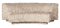 WOOOD 2-zits Bank 'Popular' Modulair, Chenille, kleur Naturel