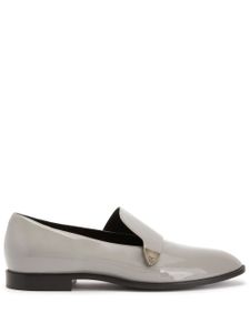 Giuseppe Zanotti mocassins Eflamm en cuir verni - Gris