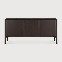 Ethnicraft Dressoir 'PI' Gevernist Teakhout, 174cm, kleur Donkerbruin