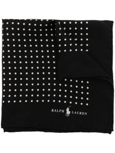 Polo Ralph Lauren mouchoir de poche St James à pois - Noir