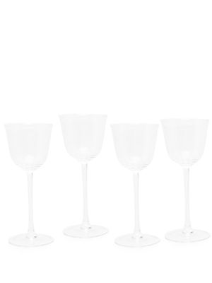Ann Demeulemeester X Serax lot de 4 verres à vin blanc Grace