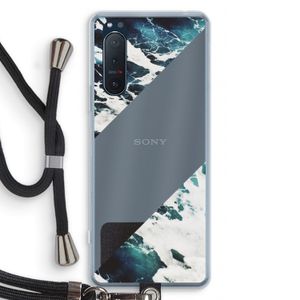 Golven: Sony Xperia 5 II Transparant Hoesje met koord