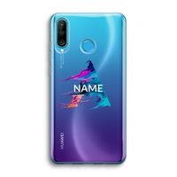 Abstract Spectrum: Huawei P30 Lite Transparant Hoesje