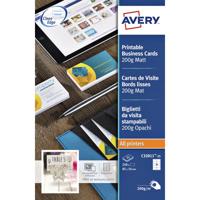 Visitekaart avery c32011-10 85x54mm 100st