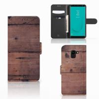 Samsung Galaxy J6 2018 | Book Style Case | Old Wood