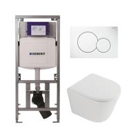 QeramiQ Dely Toiletset - Geberit UP320 Burda inbouwreservoir - witte bedieningsplaat - softclose toilet zitting 35 mm - mat wit SW1026254/SW1000767/0701131/0700518 QeramiQ Dely Toiletset - Geberit UP320 Burda inbouwreservoir - witte bedieningsplaat - softclose toilet zitting 35 mm - mat wit SW1026254/SW1000767/0701131/0700518