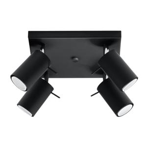 Plafondlamp RING 4 zwart