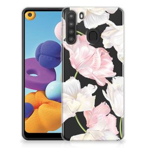 Samsung Galaxy A21 TPU Case Lovely Flowers