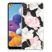 Samsung Galaxy A21 TPU Case Lovely Flowers - thumbnail