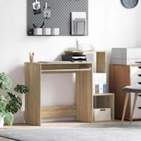 Bureau met plank Sonoma eiken 106 x 40 x 88.5 cm Bewerkt hout