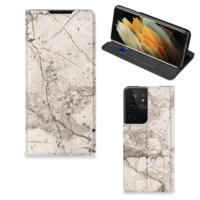 Samsung Galaxy S21 Ultra | Standcase | Marmer Beige