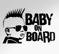 Baby aan boord sticker Baby rockster