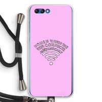 Home Is Where The Wifi Is: Honor 10 Transparant Hoesje met koord