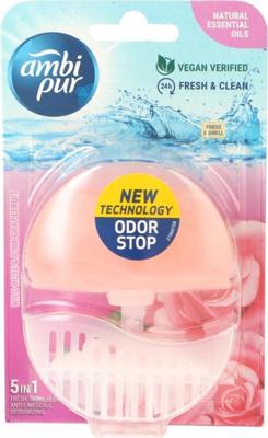 Toiletblok Ambi Pur Wild Rose & Pink Grapefruit navulbaar 55 ml
