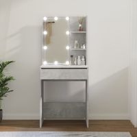 Kaptafel met LED-verlichting 60x40x140 cm betongrijs